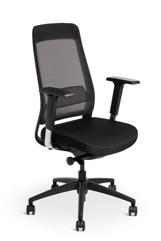 Union & Scale Essentials Mesh Back Fabric Task Chair - Black