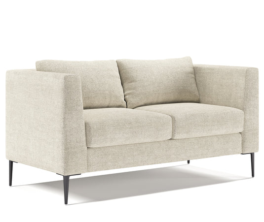 Beige sofa on a white background