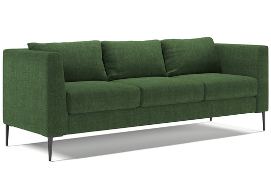 Green sofa on a white background