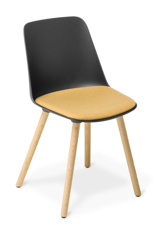 Eden Max Timber Leg Chair - Seat Upholstered