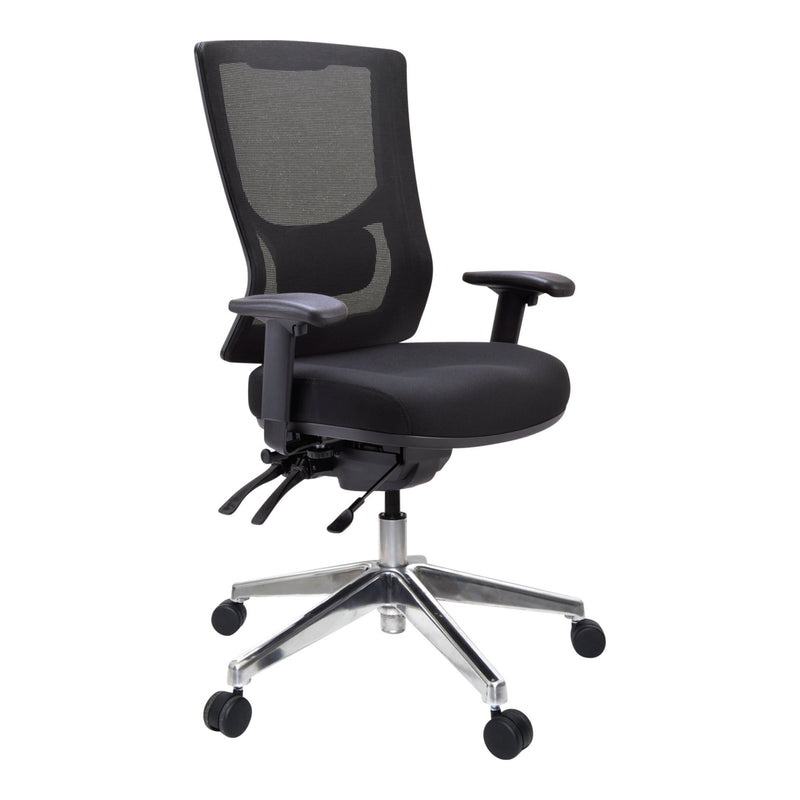 Load image into Gallery viewer, Buro Metro II High Back 24/7 Chair - Chrome Base
