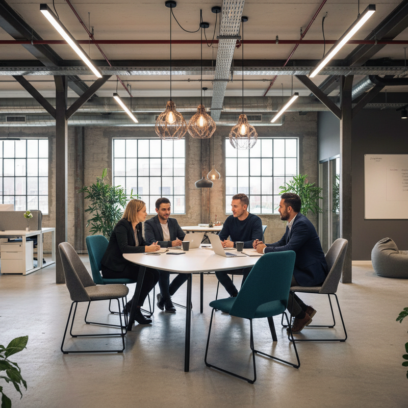 Load image into Gallery viewer, Accent Oslo Tri Meeting Table
