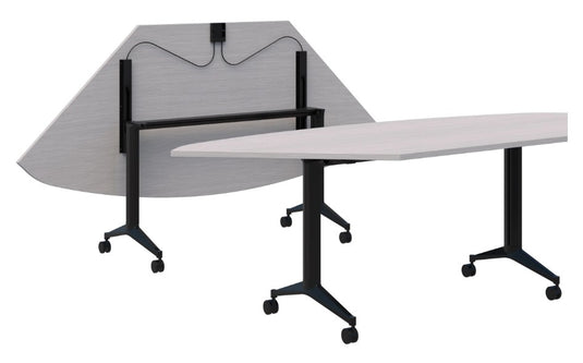 Jump Flip Trapezium Meeting Table with Connectors