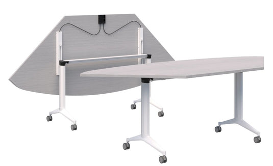 Jump Flip Trapezium Meeting Table with Connectors