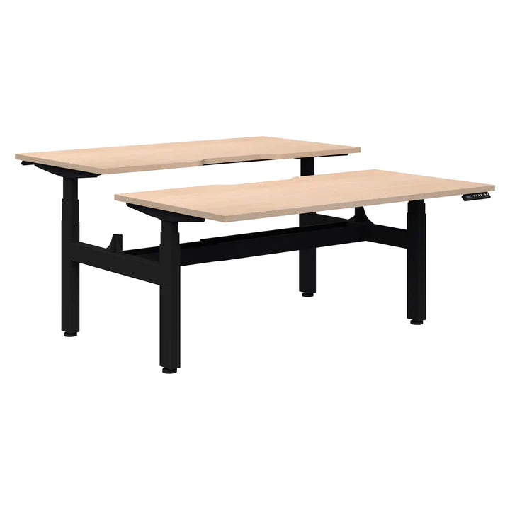 Load image into Gallery viewer, Pintari 2 Pod Back to Back Dual Motor - Standing Desk - Black Base
