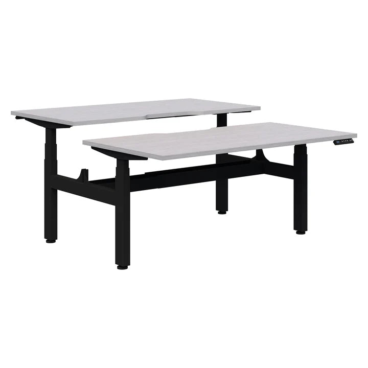 Load image into Gallery viewer, Pintari 2 Pod Back to Back Dual Motor - Standing Desk - Black Base
