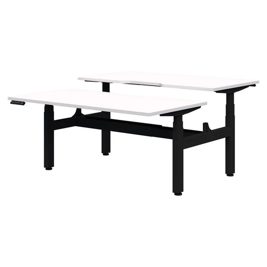 Pintari 2 Pod Back to Back Dual Motor - Standing Desk - Black Base