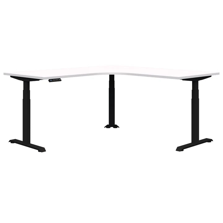 Load image into Gallery viewer, Pintari Standing Workstation Desk - Black Base
