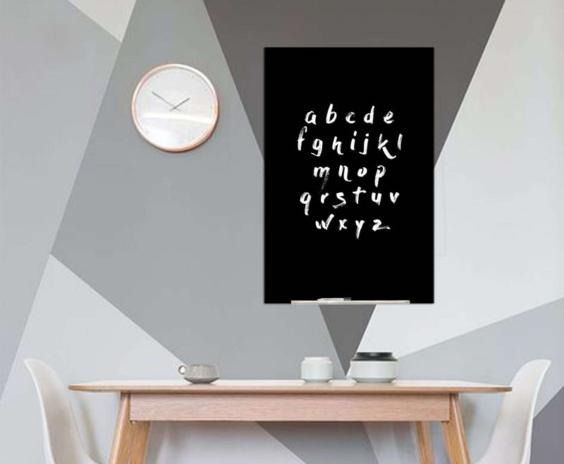 Load image into Gallery viewer, Boyd Visuals Magnetic Glass Writing Board - Black
