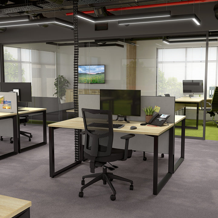 Knight Anvil Straight Desk – Hurdleys Office Furniture