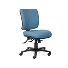 Blue office chair on a white background