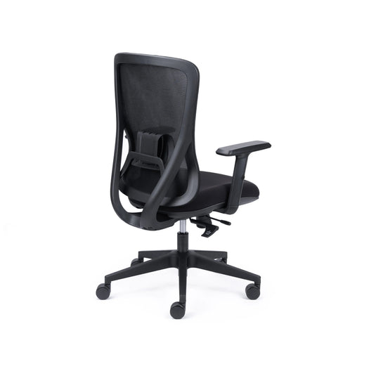 Black office chair on a white background