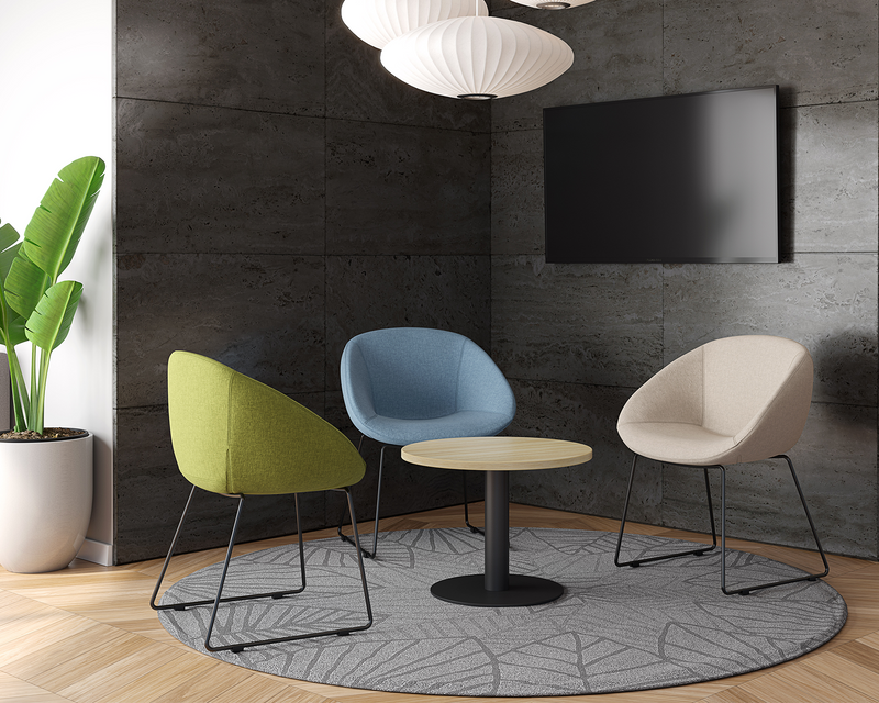 Load image into Gallery viewer, Knight Camellia Sled Chair
