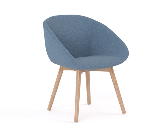 Knight Camellia Timber Base Chair