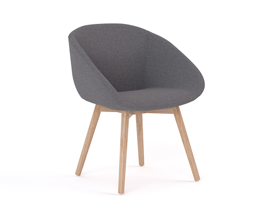 Knight Camellia Timber Base Chair