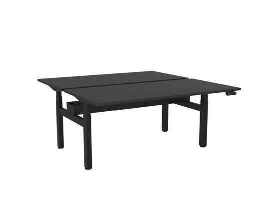 Knight Haven Electric Double Sided Desk - Black Frame