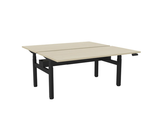 Knight Haven Electric Double Sided Desk - Black Frame