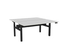 Knight Haven Electric Double Sided Desk - Black Frame