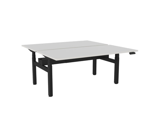 Knight Haven Electric Double Sided Desk - Black Frame