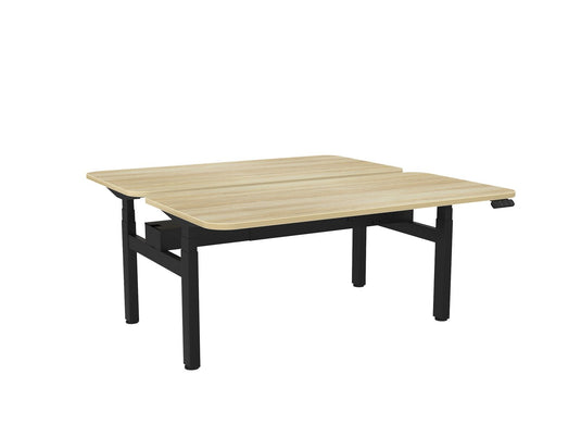 Knight Haven Electric Double Sided Desk - Black Frame