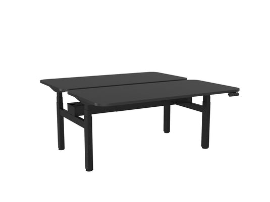 Knight Haven Electric Double Sided Desk - Black Frame