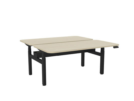 Knight Haven Electric Double Sided Desk - Black Frame