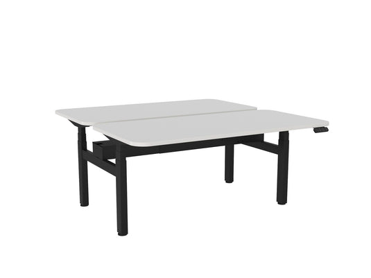 Knight Haven Electric Double Sided Desk - Black Frame