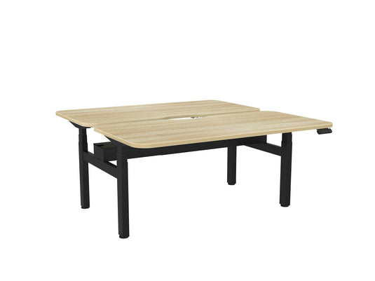 Knight Haven Electric Double Sided Desk - Black Frame