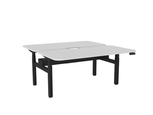 Knight Haven Electric Double Sided Desk - Black Frame