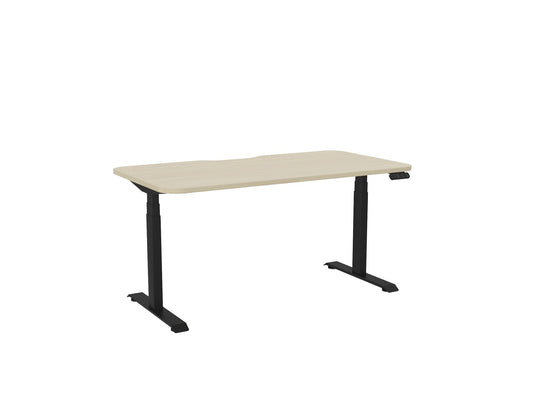 Knight Haven Electric Single Sided Desk - Black Frame