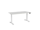 Knight Haven Electric Single Sided Desk - White Frame