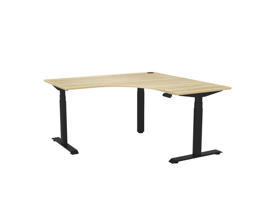 Knight Haven Electric 90° Workstation - Black Frame