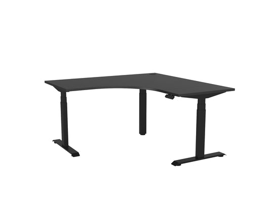 Knight Haven Electric 90° Workstation - Black Frame