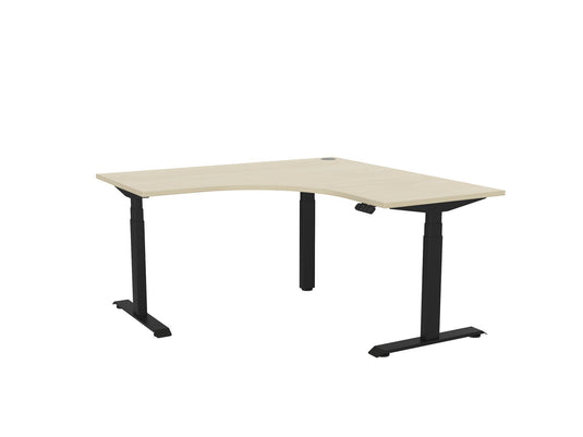Knight Haven Electric 90° Workstation - Black Frame