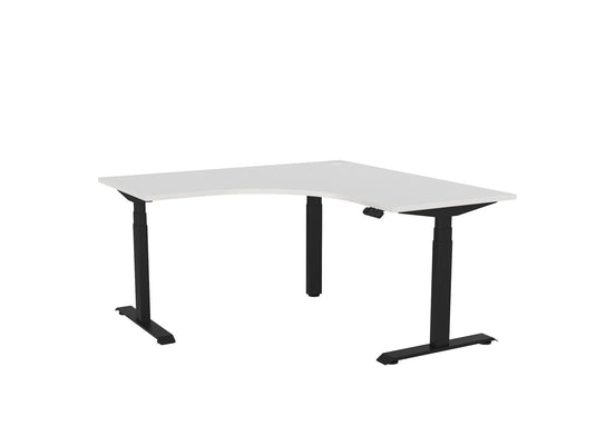 Knight Haven Electric 90° Workstation - Black Frame