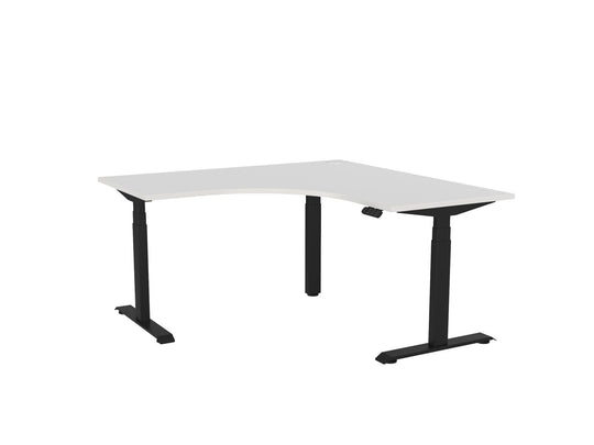 Knight Haven Electric 90° Workstation - Black Frame