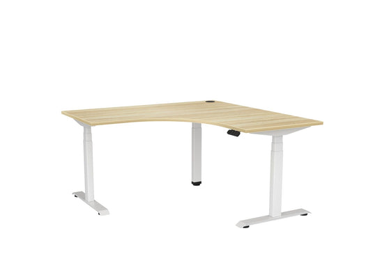 Knight Haven Electric 90° Workstation - White Frame