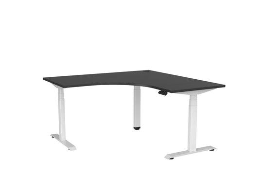 Knight Haven Electric 90° Workstation - White Frame
