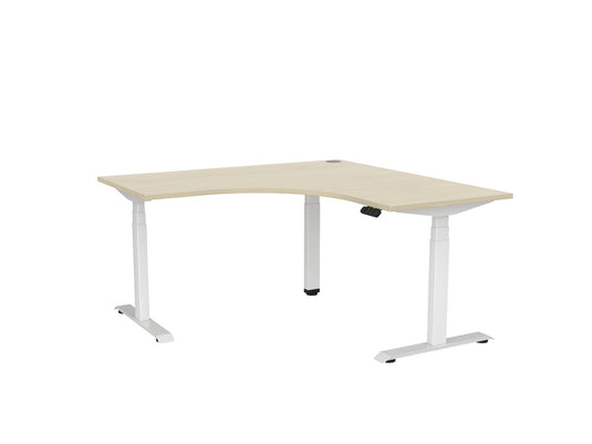 Knight Haven Electric 90° Workstation - White Frame