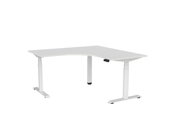 Knight Haven Electric 90° Workstation - White Frame