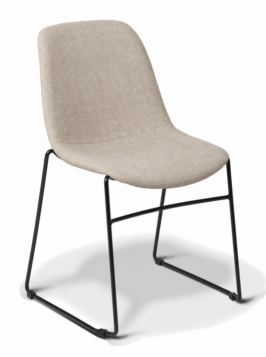 Eden Juna Sled Chair - Fully Upholstered