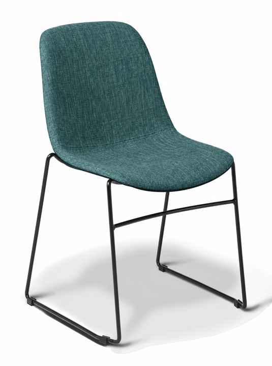 Eden Juna Sled Chair - Fully Upholstered