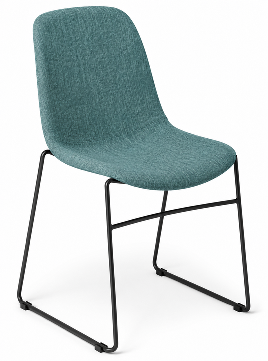 Eden Juna Sled Chair - Fully Upholstered