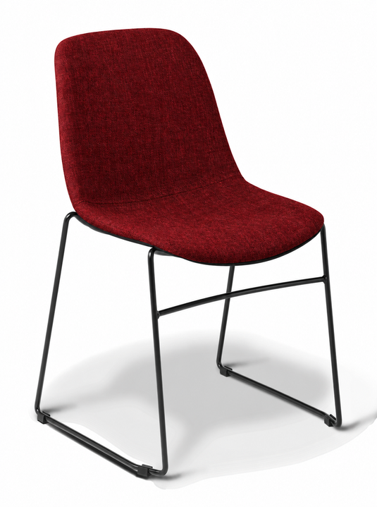 Eden Juna Sled Chair - Fully Upholstered