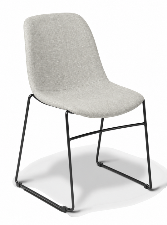 Eden Juna Sled Chair - Fully Upholstered