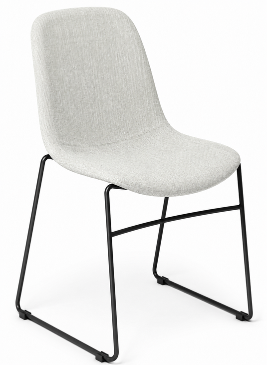 Eden Juna Sled Chair - Fully Upholstered