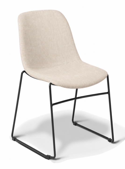 Eden Juna Sled Chair - Fully Upholstered