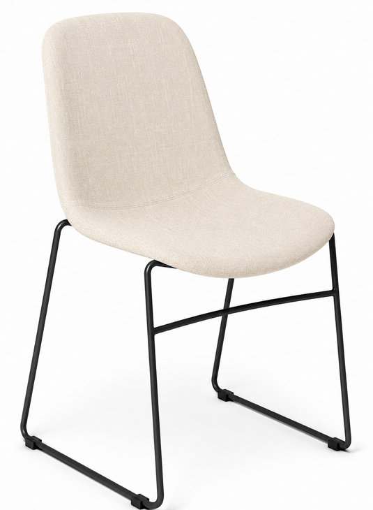 Eden Juna Sled Chair - Fully Upholstered