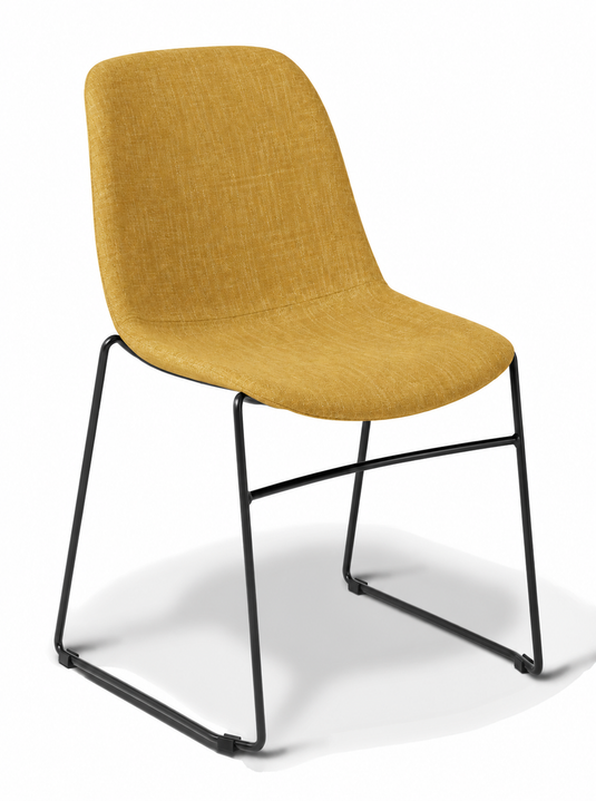 Eden Juna Sled Chair - Fully Upholstered