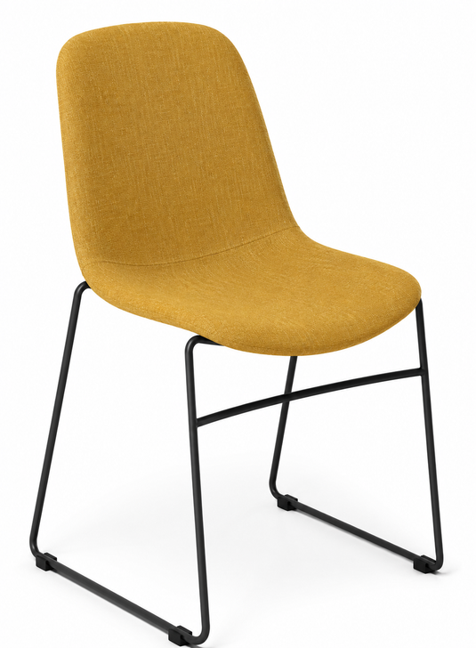 Eden Juna Sled Chair - Fully Upholstered